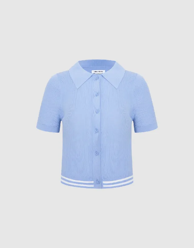 Button Up Rib Knitted Cardigan sold by Urban Revivo