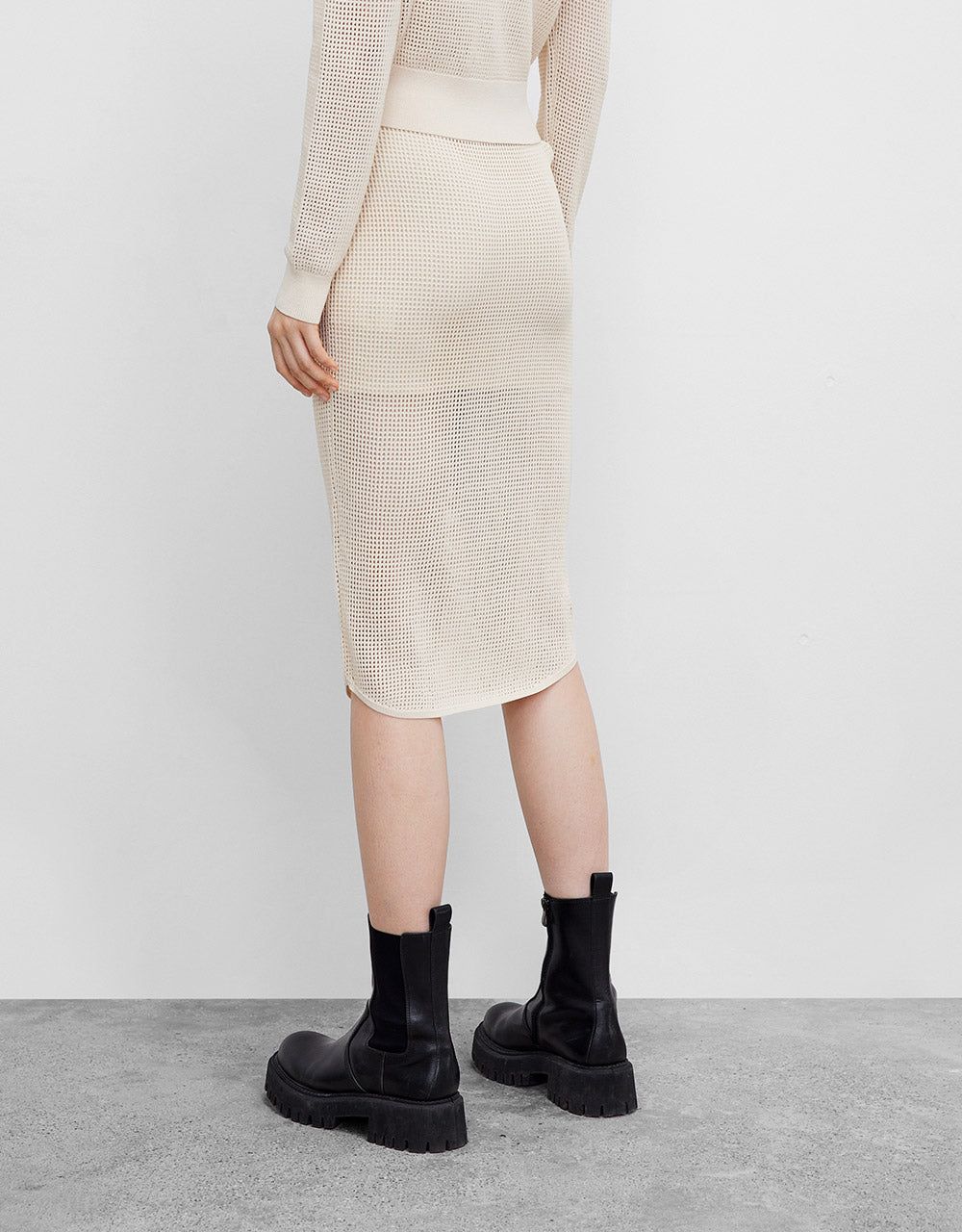 Pointelle Knit Skirt sold by Urban Revivo product image thumbnail 4