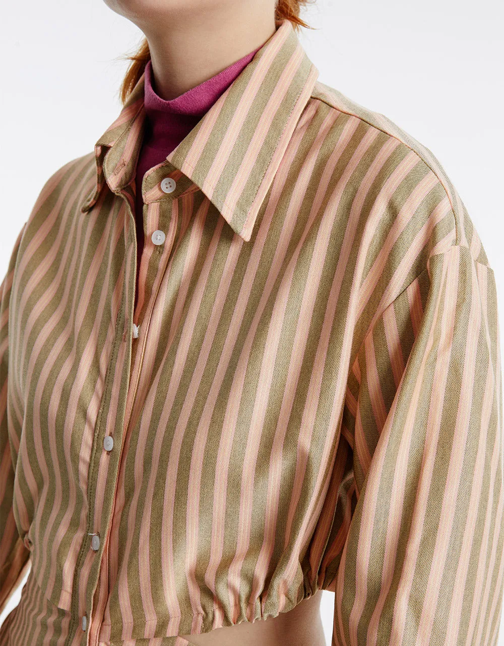 Cut Out Striped Midi Dress sold by Urban Revivo product image thumbnail 4