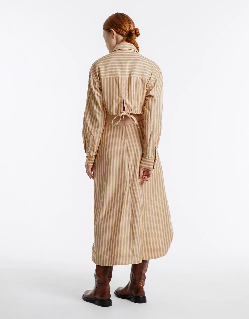 Cut Out Striped Midi Dress sold by Urban Revivo product image thumbnail 3