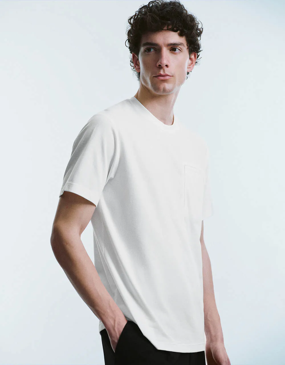 Crew Neck Knitted T-Shirt sold by Urban Revivo product image thumbnail 3