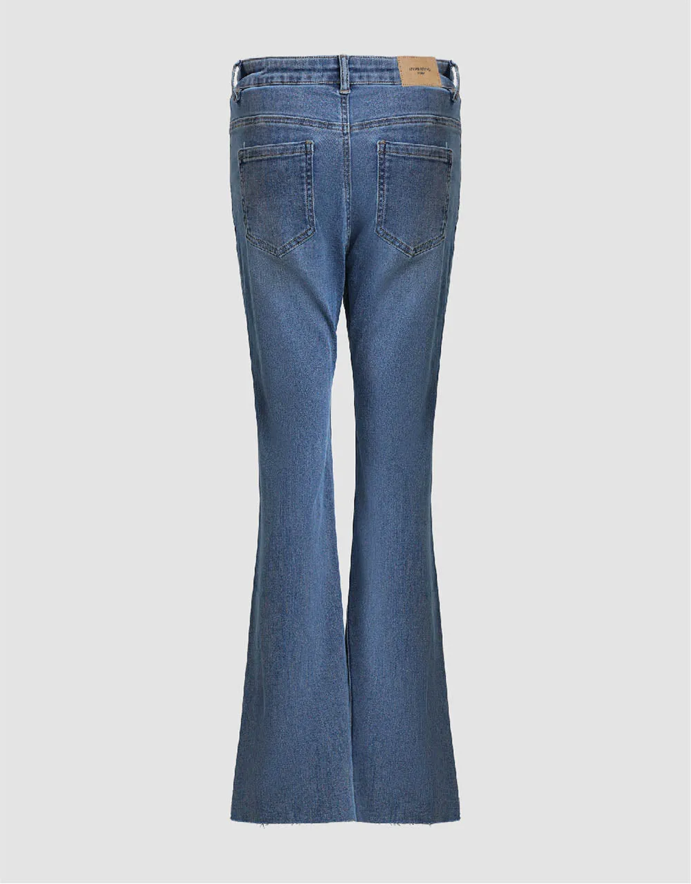 Split Hem Flare Jeans sold by Urban Revivo product image thumbnail 3