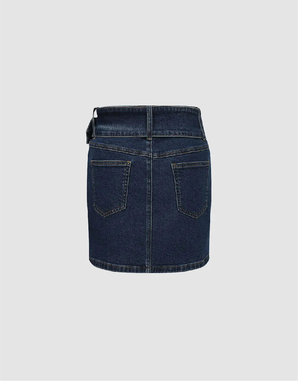 Mini Skinny Denim Skirt With Belt sold by Urban Revivo product image thumbnail 3