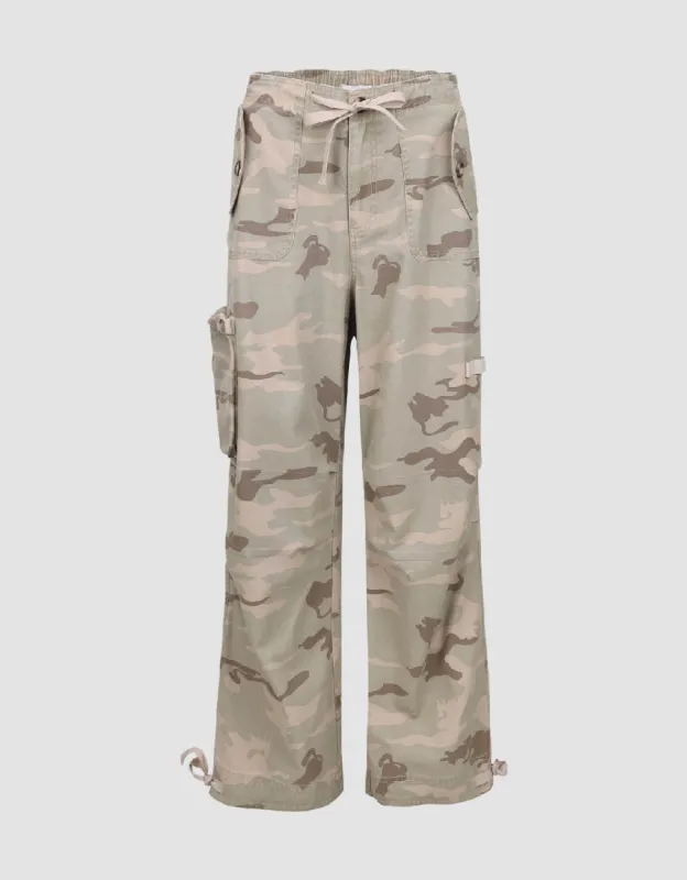 Camouflage Wide-Leg Pants sold by Urban Revivo