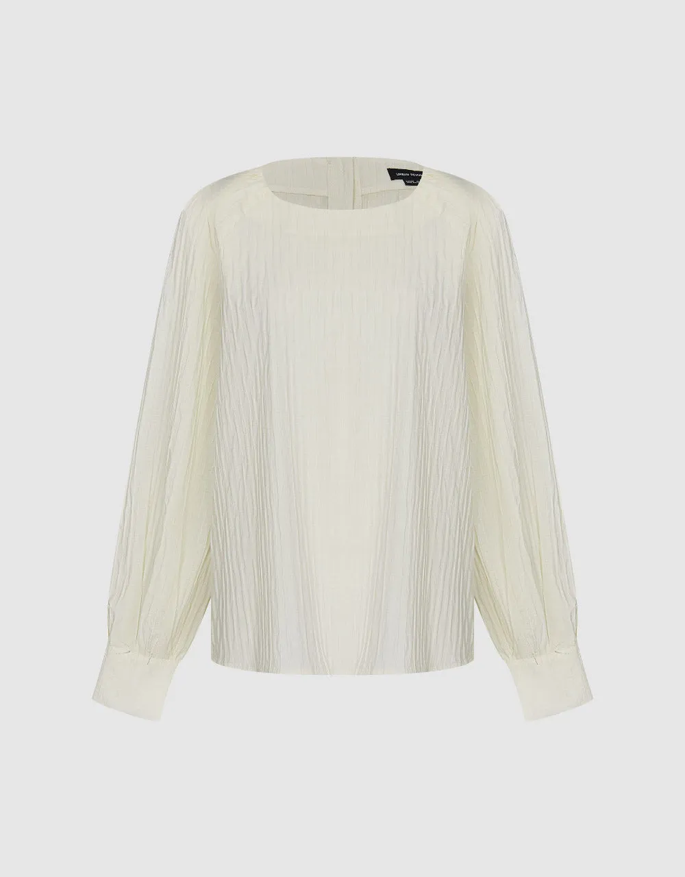 Shirred Raglan Sleeve Crew Neck Shirt sold by Urban Revivo product image thumbnail 2