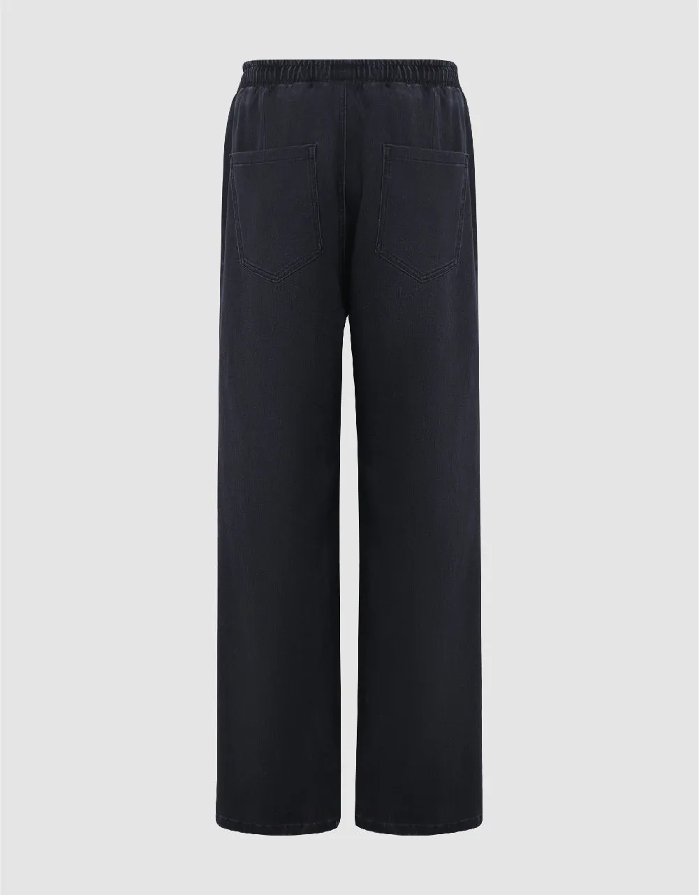 Drawstring Waist Straight Jeans sold by Urban Revivo product image thumbnail 2