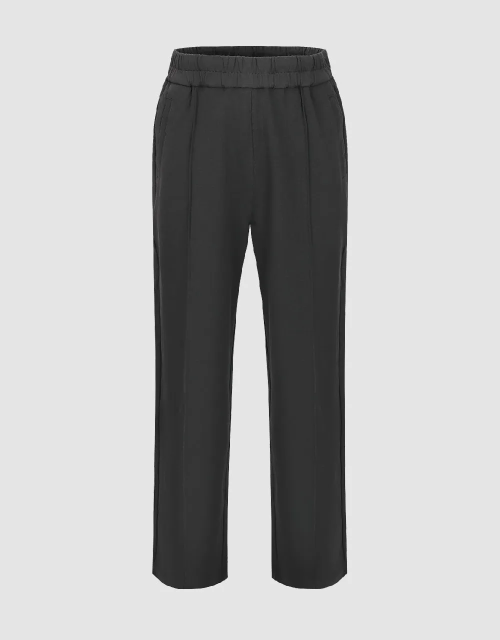 Elastic Waist Knitted Straight Pants sold by Urban Revivo