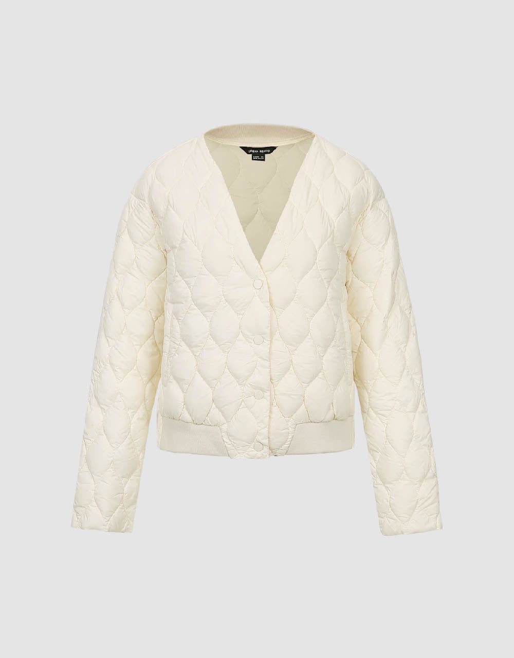 Quilted V-Neck Down Jacket sold by Urban Revivo product image thumbnail 2