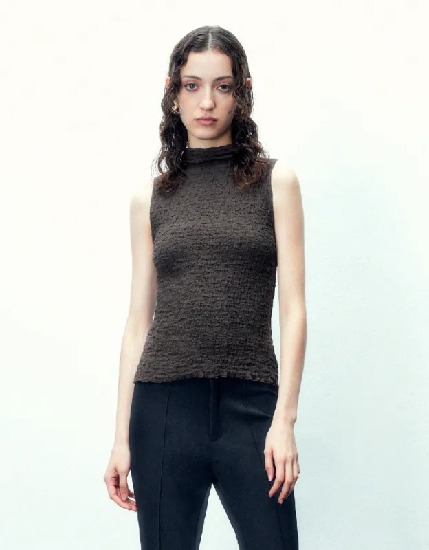 Crew Neck Knitted Tank Top sold by Urban Revivo