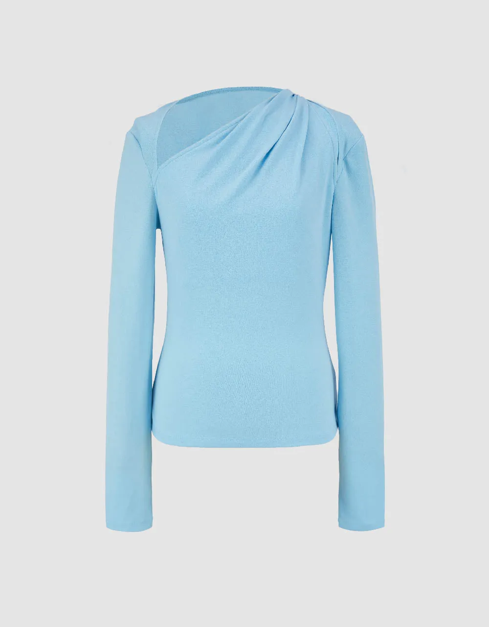 One Shoulder Skinny Knitted T-Shirt sold by Urban Revivo product image thumbnail 2