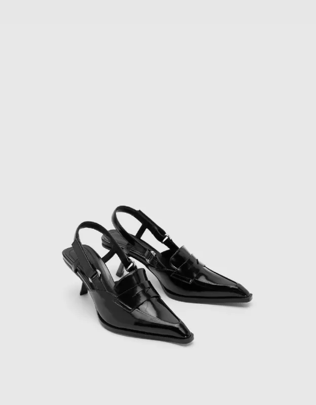 Vegan Leather Pointed Toe Slingbacks sold by Urban Revivo