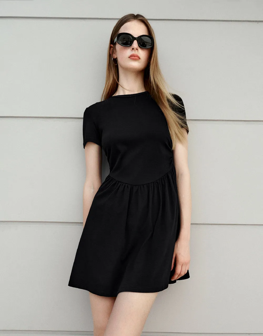 Crew Neck Skater Dress sold by Urban Revivo