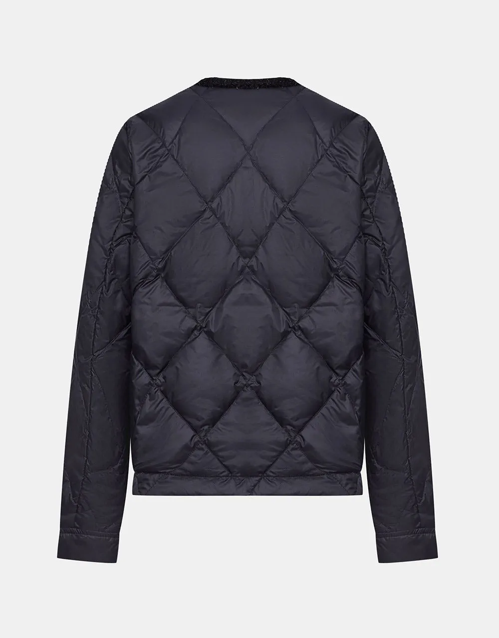 Tweed Trim V Neck Quilted Down Coat sold by Urban Revivo product image thumbnail 4