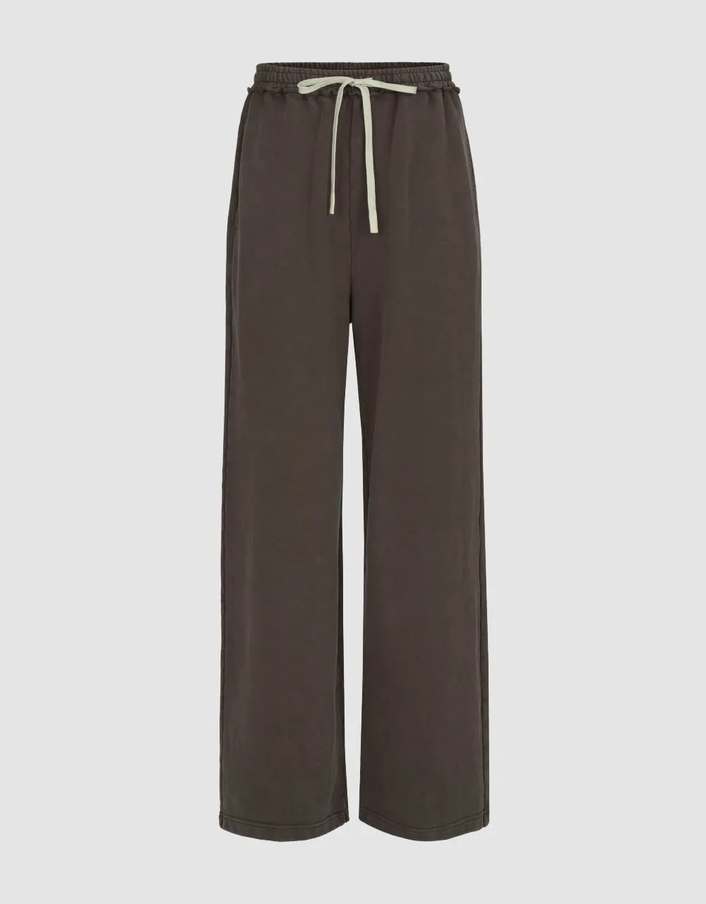 Drawstring Waist Knitted Straight Pants sold by Urban Revivo