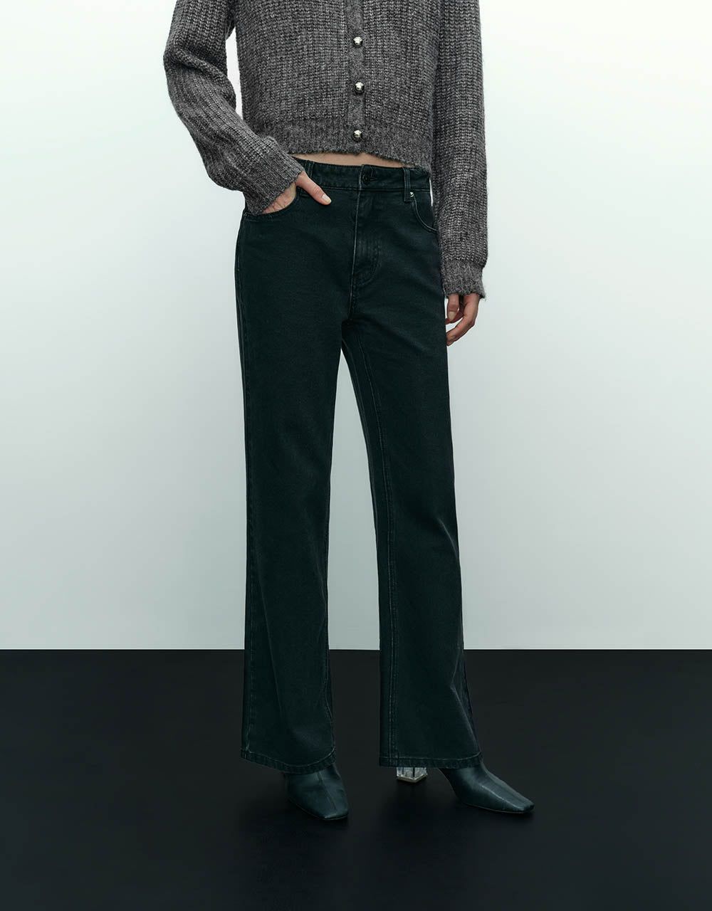 Wide-Leg Jeans sold by Urban Revivo product image thumbnail 4