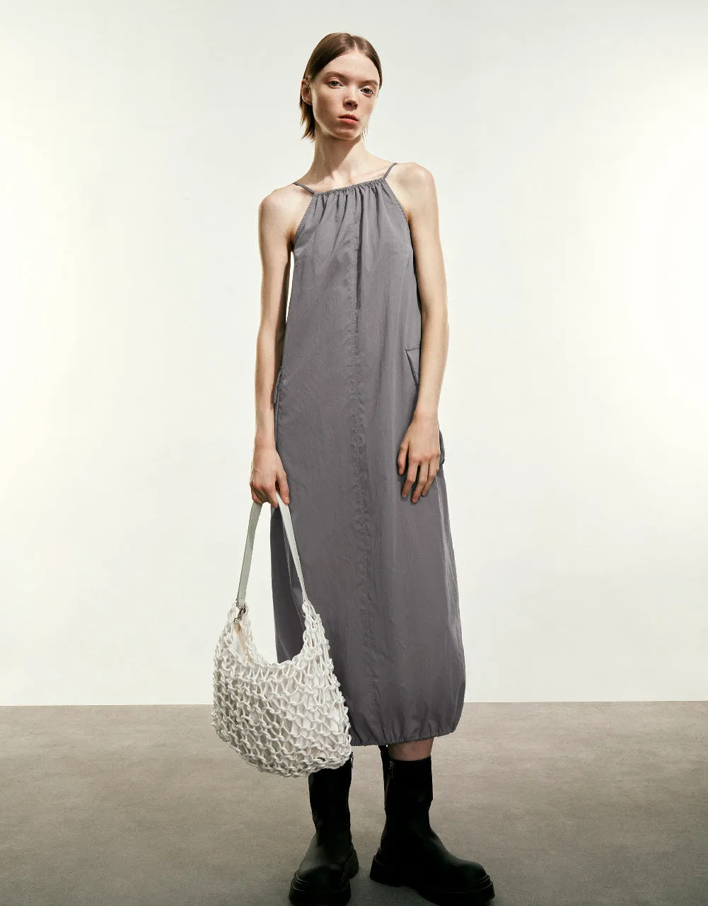 Sleeveless Off-Shoulder Straight Dress sold by Urban Revivo product image thumbnail 3