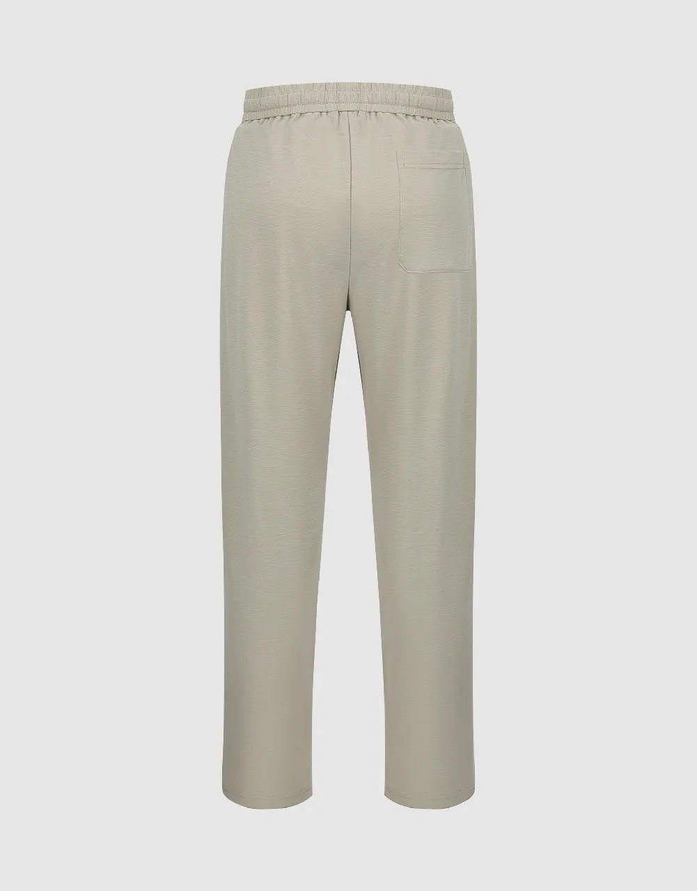 Drawstring Waist Knitted Straight Pants sold by Urban Revivo product image thumbnail 3