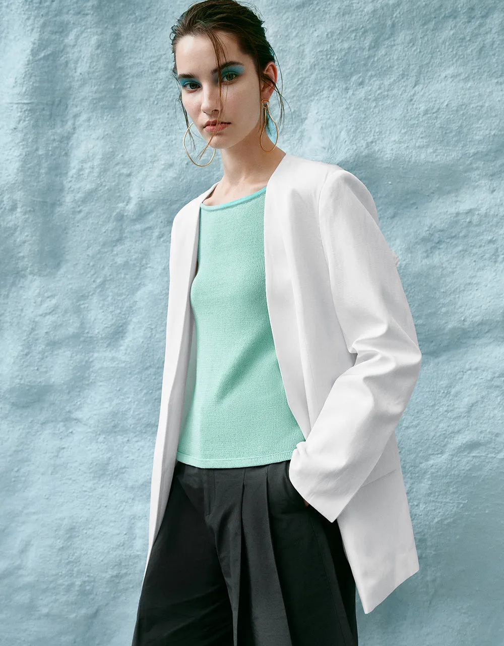 V-Neck Tailored Blazer sold by Urban Revivo