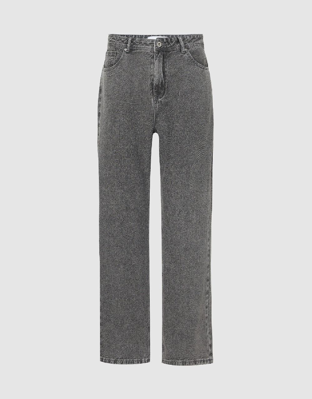 Loose Straight Jeans sold by Urban Revivo