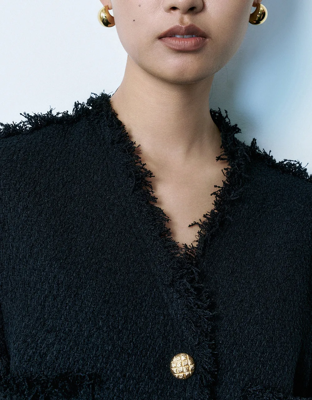 Raw Hem Tweed Jacket sold by Urban Revivo product image thumbnail 5