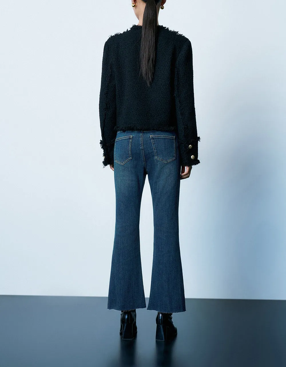 Raw Hem Tweed Jacket sold by Urban Revivo product image thumbnail 4