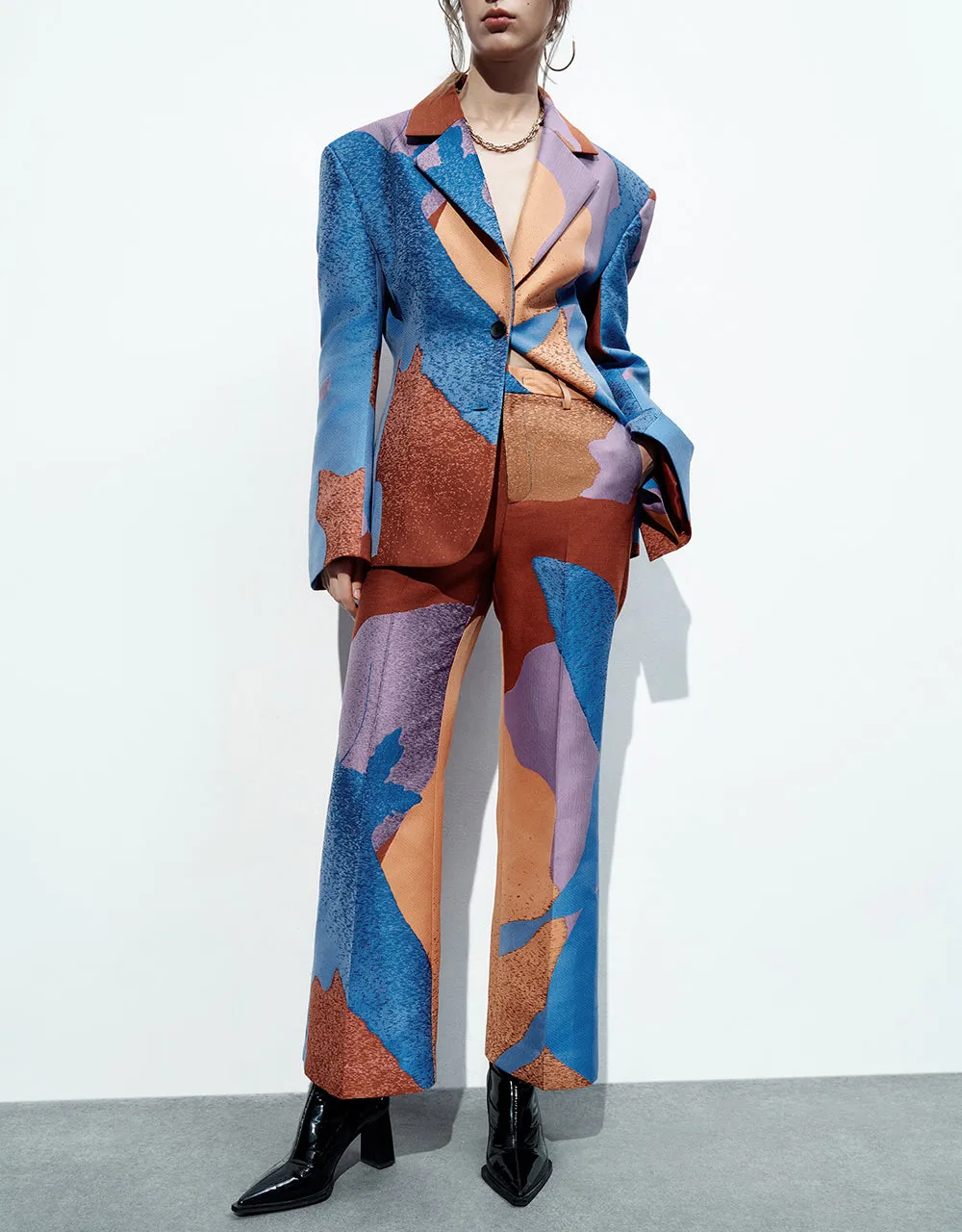 Printed Flare Pants sold by Urban Revivo product image thumbnail 2