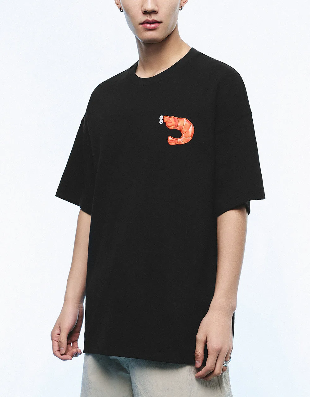 Printed Crew Neck Loose T-Shirt sold by Urban Revivo product image thumbnail 2
