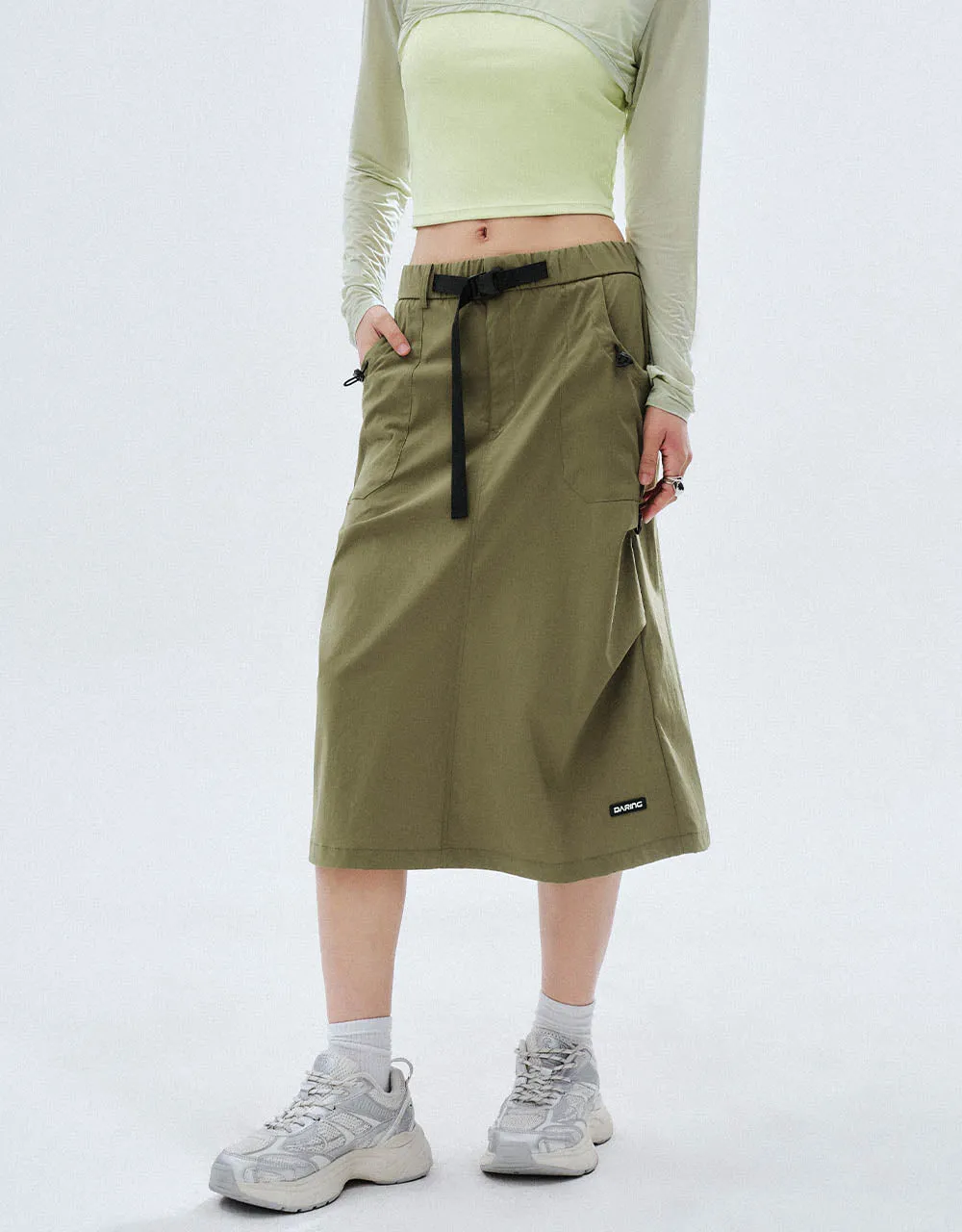 Midi Straight Skirt With Belt sold by Urban Revivo product image thumbnail 4