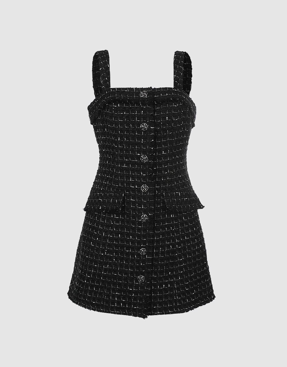 Tweed Sleeveless Straight Dress sold by Urban Revivo product image thumbnail 2