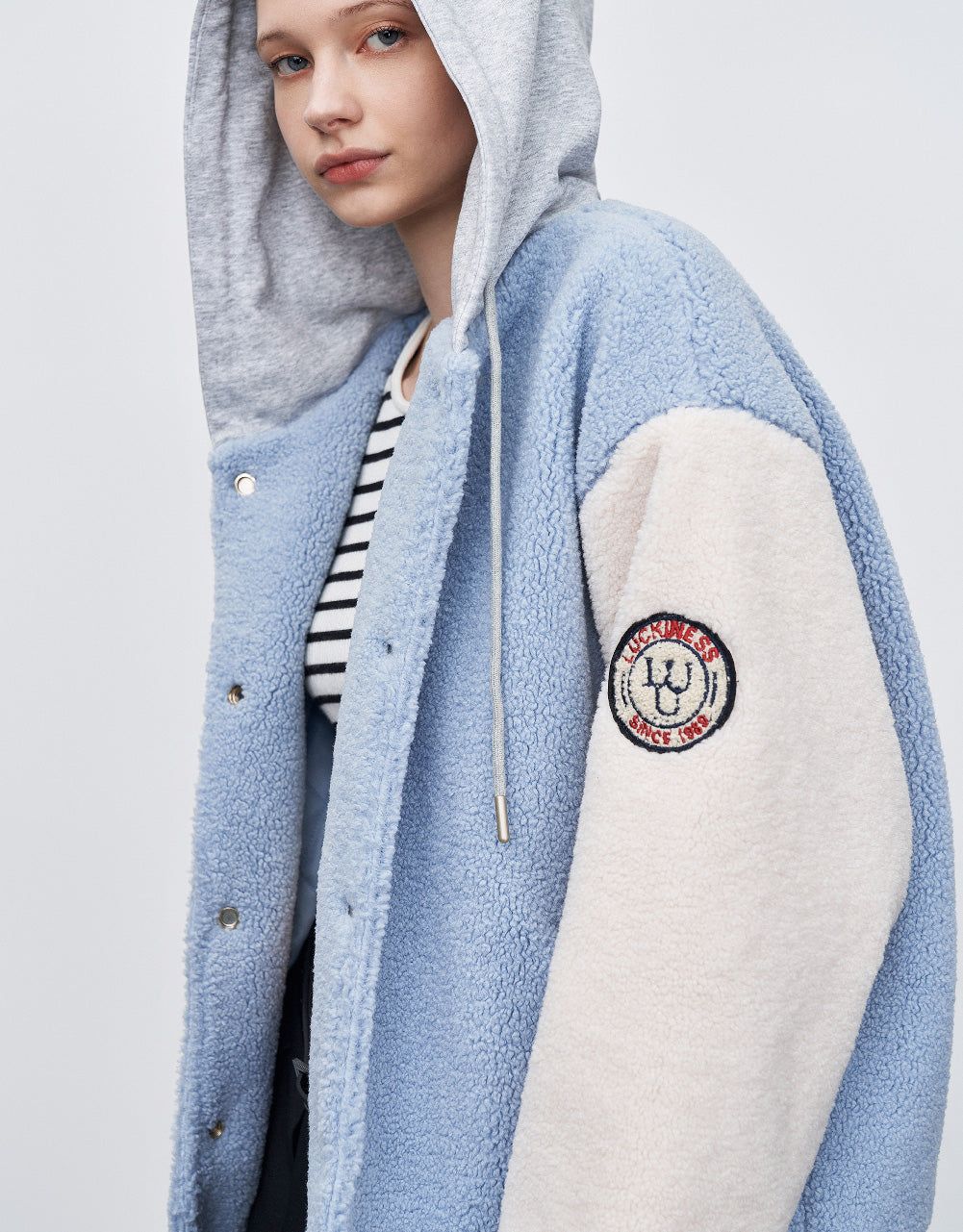 Hooded Teddy Jacket sold by Urban Revivo product image thumbnail 5