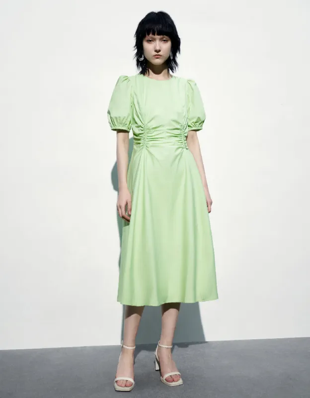 Crew Neck A-Line Dress sold by Urban Revivo