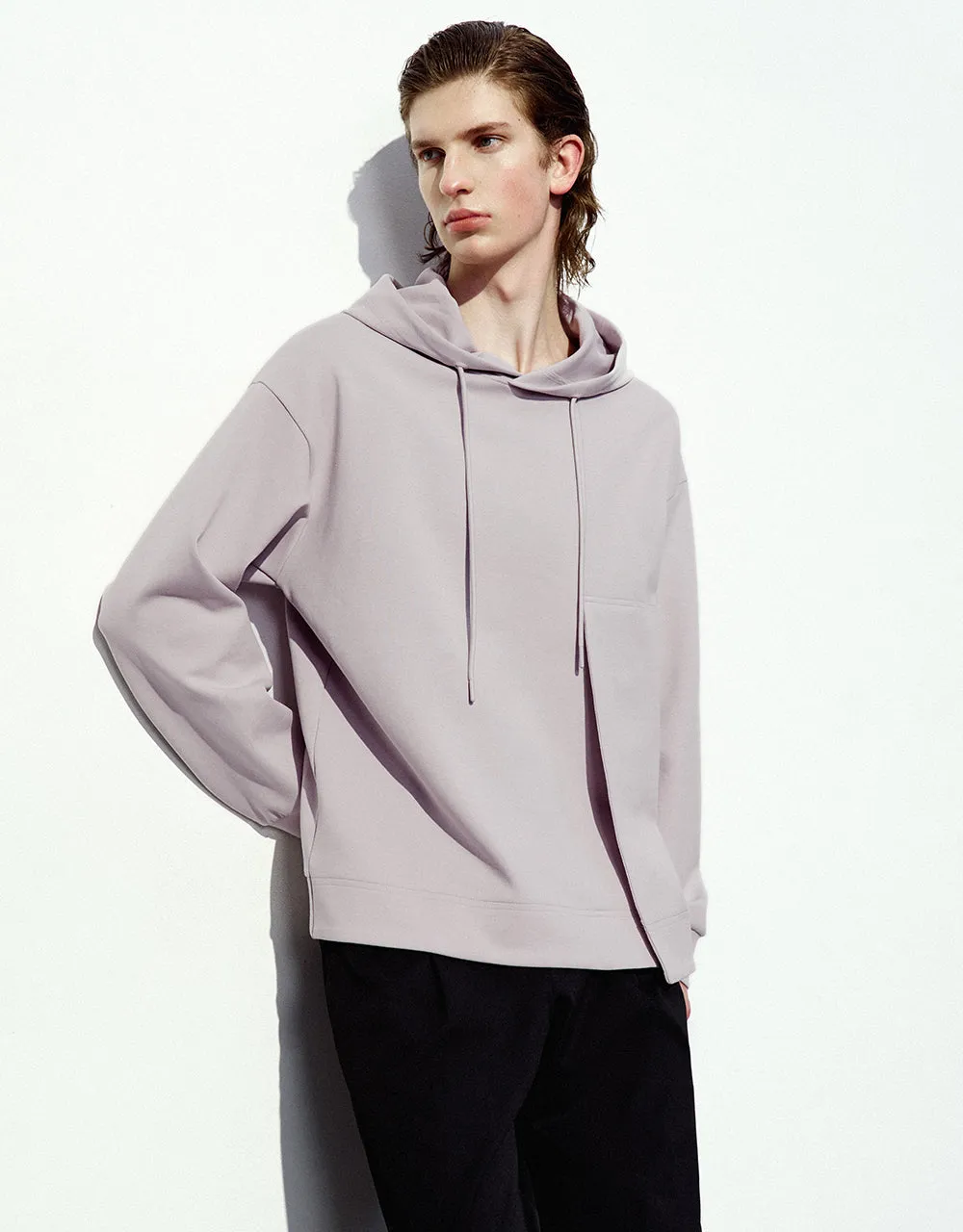 Hooded Straight Sweatshirt sold by Urban Revivo product image thumbnail 3