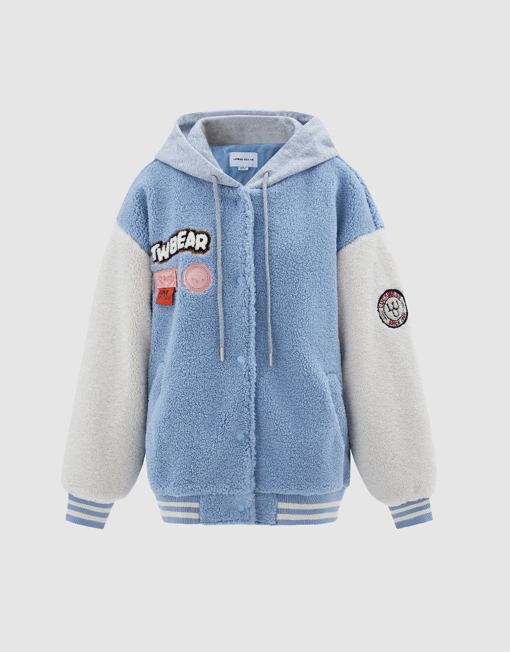 Hooded Teddy Jacket sold by Urban Revivo product image thumbnail 2