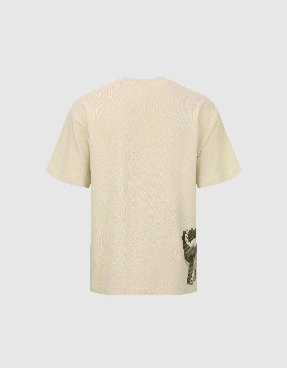 Printed Crew Neck Loose T-Shirt sold by Urban Revivo product image thumbnail 5