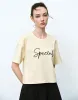 Letter Printed Crew Neck Loose T-Shirt sold by Urban Revivo