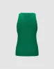 Zipper Front Crew Neck Knitted Tank Top sold by Urban Revivo