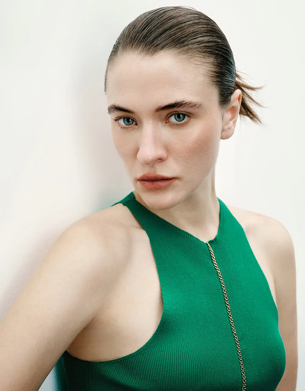 Zipper Front Crew Neck Knitted Tank Top sold by Urban Revivo product image thumbnail 4