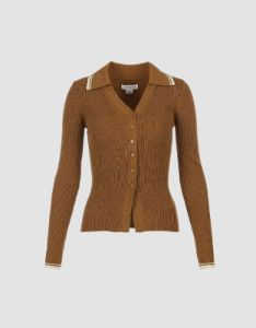 Button Up V-Neck Knitted Cardigan sold by Urban Revivo