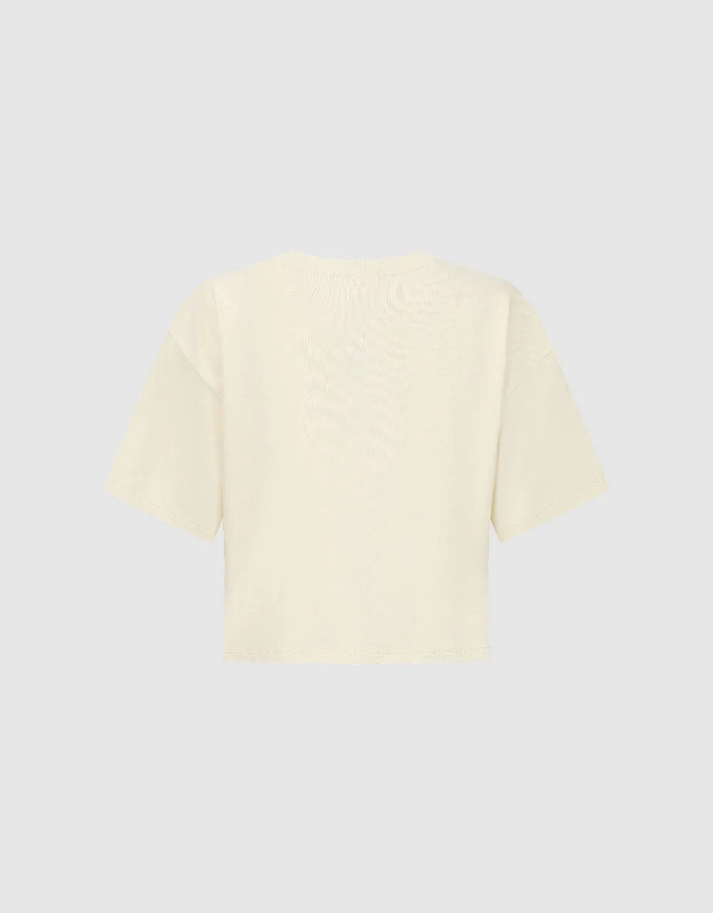 Letter Printed Crew Neck Loose T-Shirt sold by Urban Revivo product image thumbnail 5
