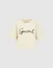 Letter Printed Crew Neck Loose T-Shirt sold by Urban Revivo