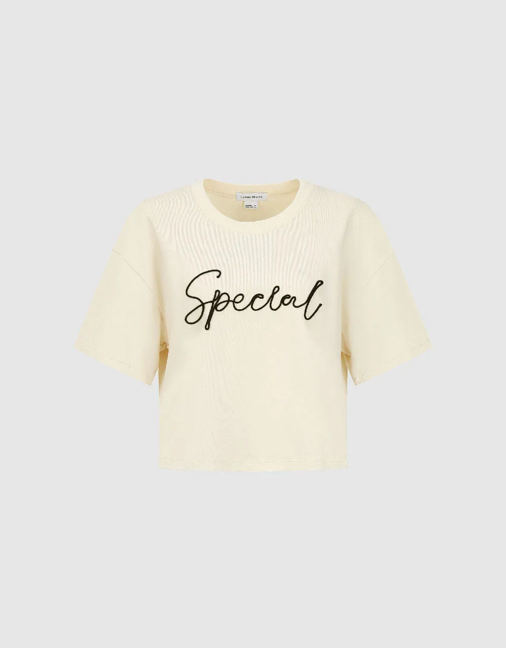 Letter Printed Crew Neck Loose T-Shirt sold by Urban Revivo product image thumbnail 4