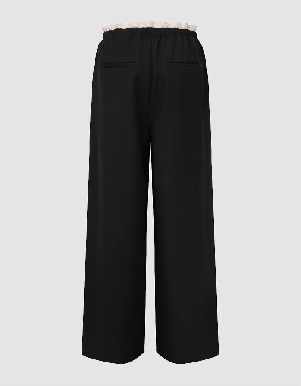 Drawstring Waist Wide-Leg Pants sold by Urban Revivo product image thumbnail 3