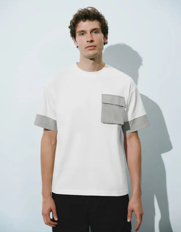 Crew Neck Knitted T-Shirt sold by Urban Revivo