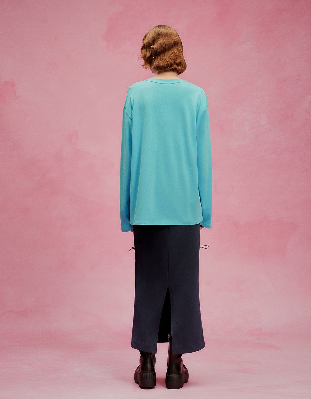 Cloud Embroidered Crew Neck Loose T-Shirt sold by Urban Revivo product image thumbnail 4