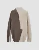 Two Toned V-Neck Knitted Cardigan sold by Urban Revivo