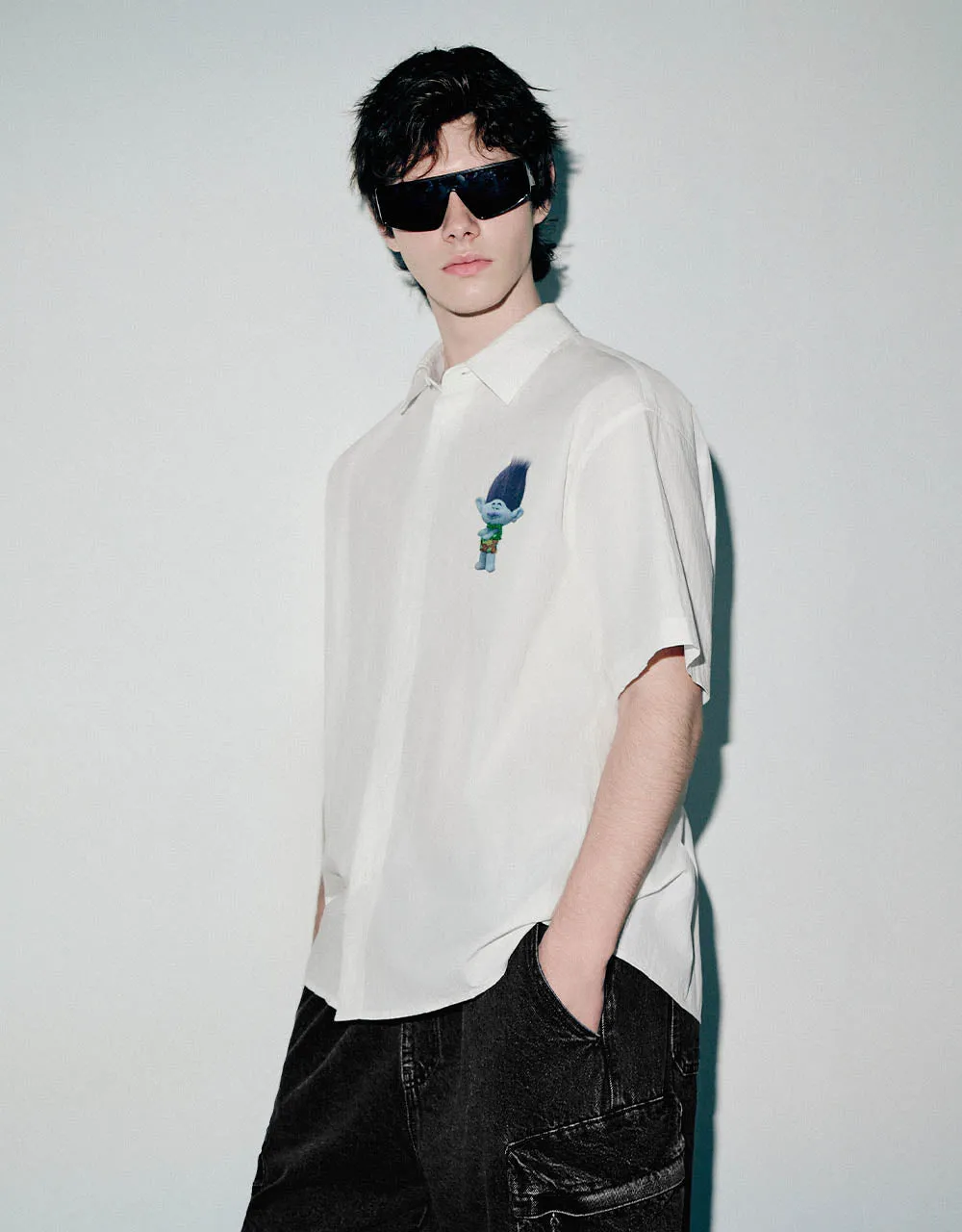 Button Up Loose Shirt sold by Urban Revivo product image thumbnail 3