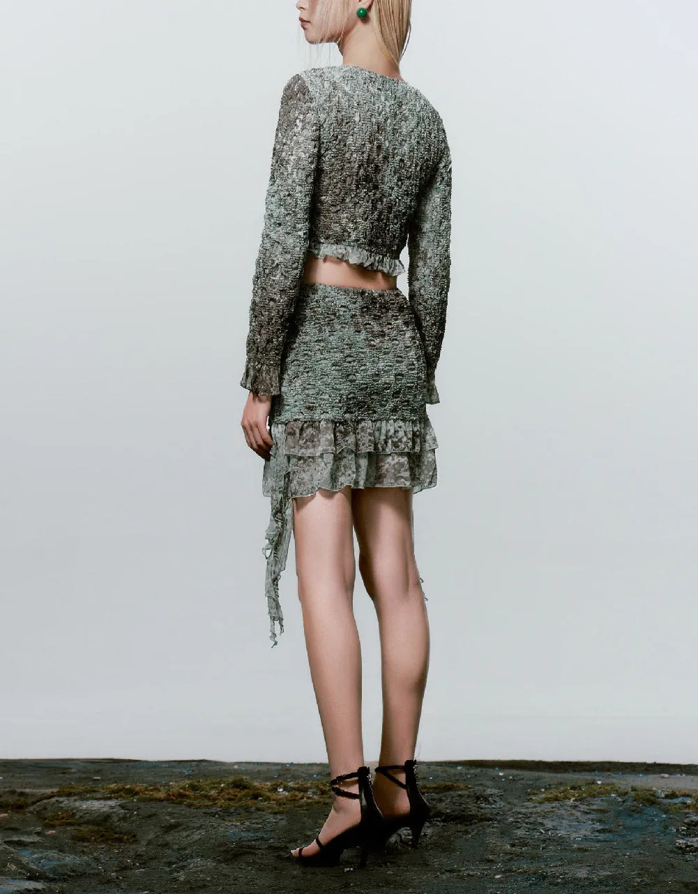 Tie Front V-Neck Shirt sold by Urban Revivo product image thumbnail 4