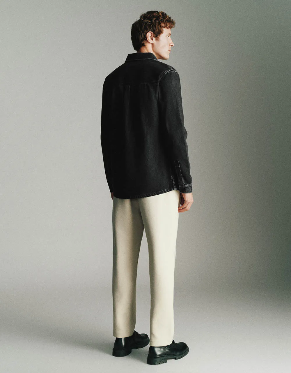 Button Up Denim Shirt sold by Urban Revivo product image thumbnail 5