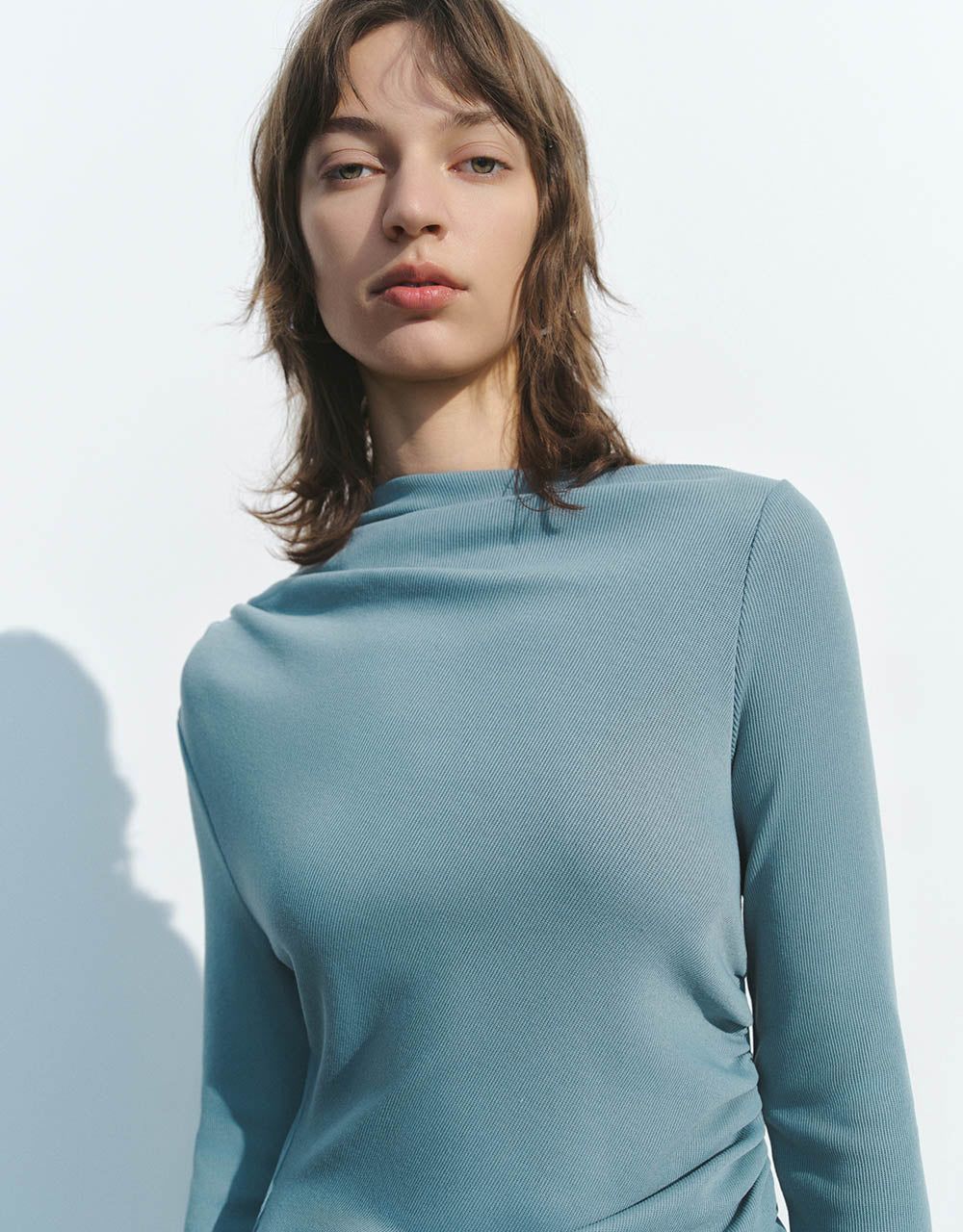 Ruched Crew Neck A-Line Dress sold by Urban Revivo product image thumbnail 5