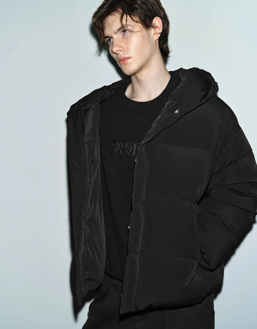 Hooded Loose Puffer Jacket sold by Urban Revivo product image thumbnail 3
